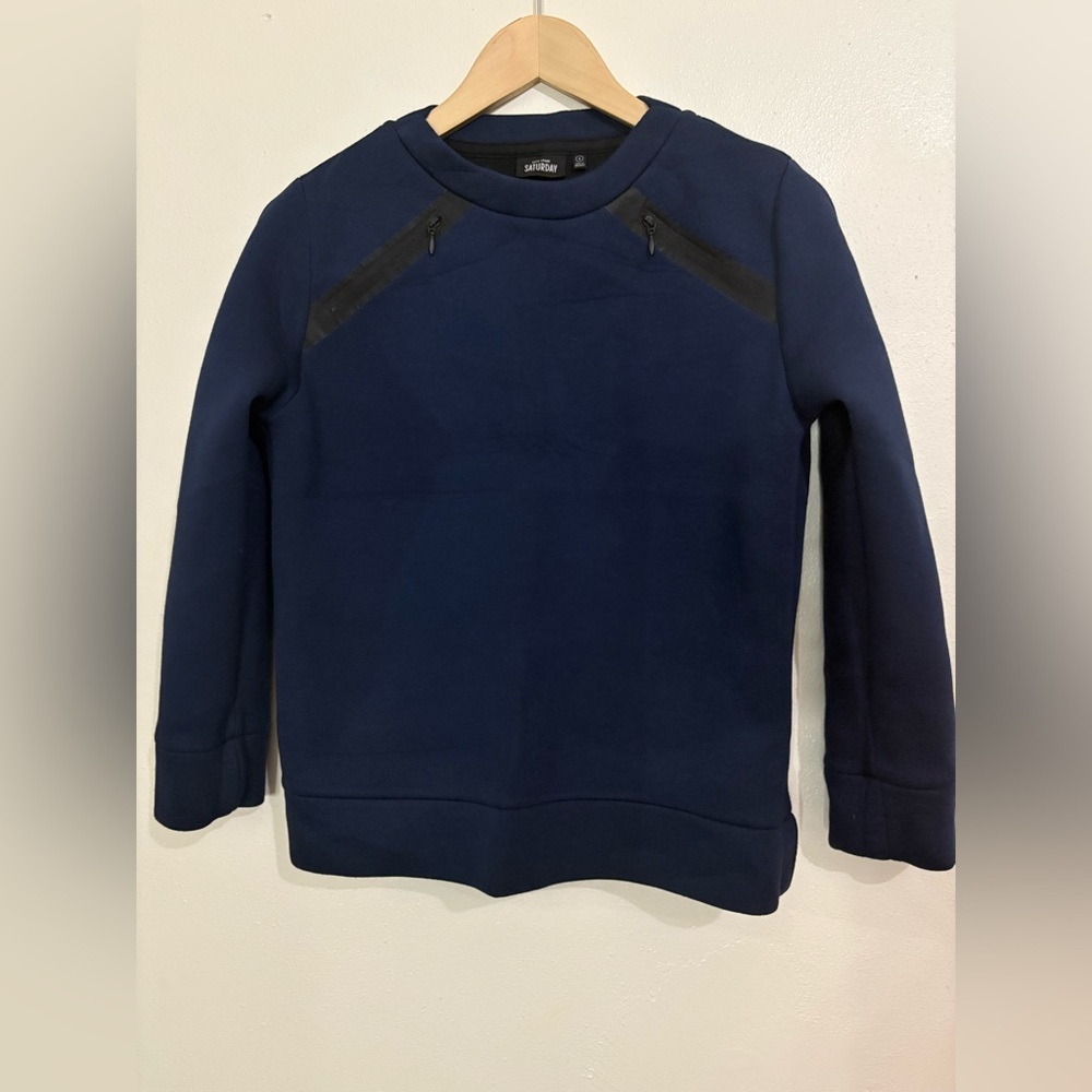 Kate Spade Saturday zip around shoulder sweatshirt Small